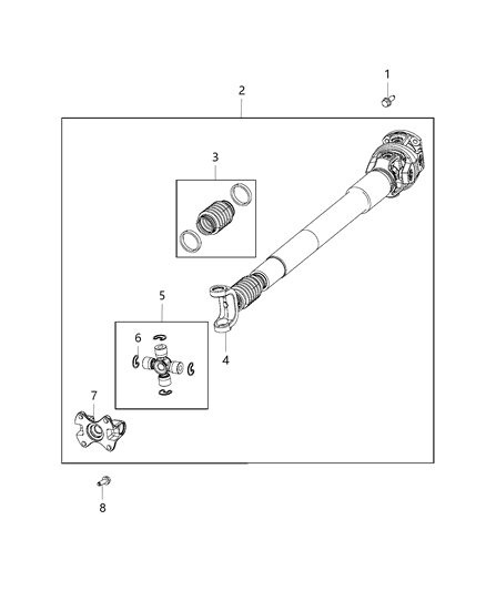 2013 Ram 2500 Shaft - Drive Diagram