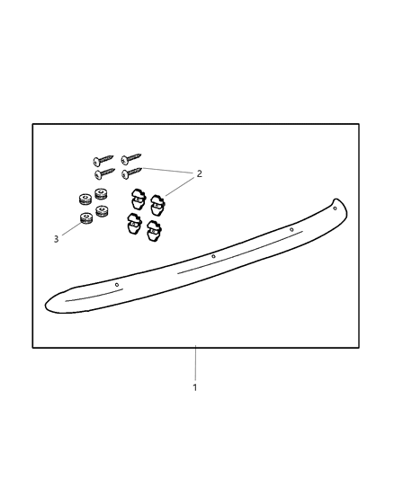 2003 Jeep Grand Cherokee Shield Kit, Air Front Diagram