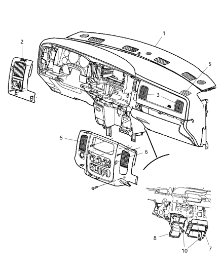 2005 Dodge Ram 3500 Air Ducts Diagram