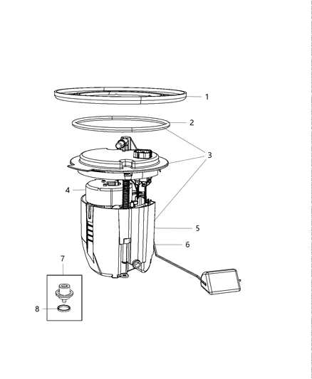 2007 Dodge Avenger Fuel Pump & Level Unit Diagram