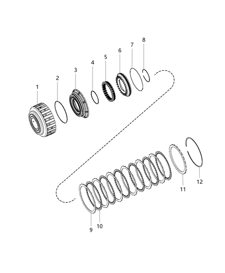 2013 Ram 3500 Cab Chassis K2 Clutch Assembly Diagram