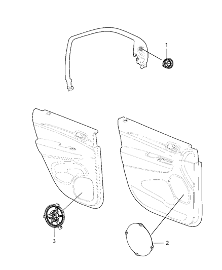 2013 Dodge Durango Speakers, Door Diagram