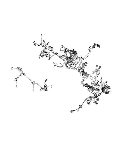 2019 Ram 1500 Wiring-Instrument Panel Diagram for 68362794AC