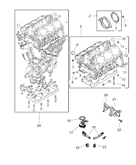 1999 Chrysler Town & Country Cylinder Block Diagram 2