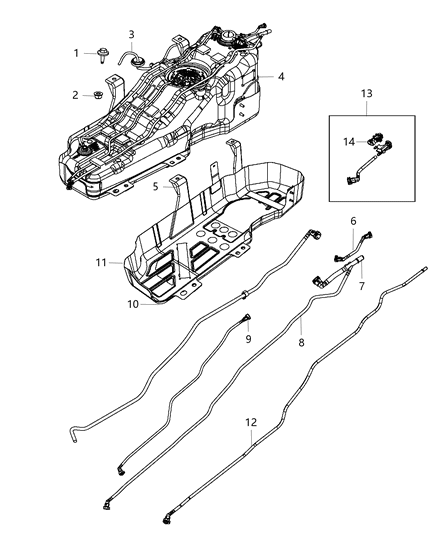 2012 Jeep Liberty Wiring-Fuel Tank Diagram for 68088775AA