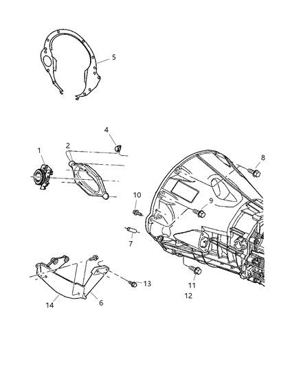 2005 Jeep Liberty Clutch Housing Diagram