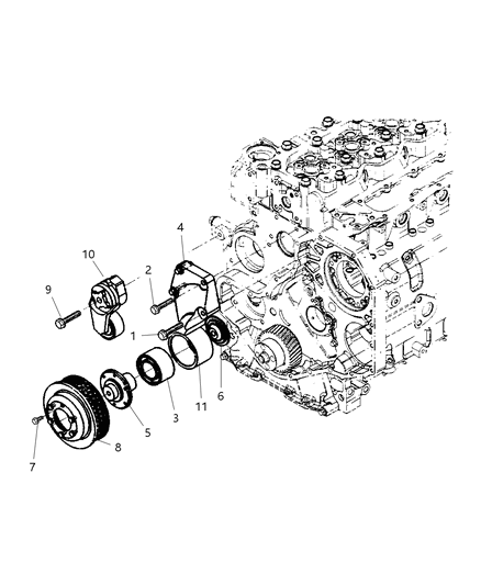 1998 Dodge Ram 2500 Drive Pulleys Diagram 4