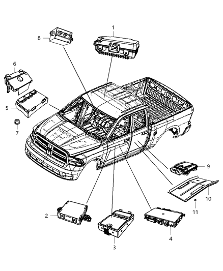 2011 Ram 4500 Module-Diesel Exhaust Fluid Diagram for 5150527AG