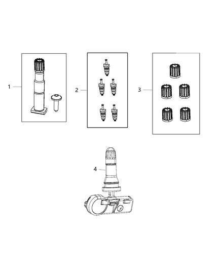 2018 Dodge Grand Caravan Tire Monitoring System Diagram