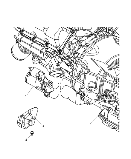 2013 Ram 1500 Starter & Related Parts Diagram