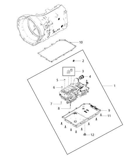 2013 Dodge Charger ORING Kit-Valve Body Diagram for 68146868AA