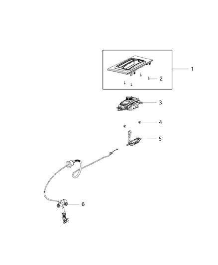 2018 Chrysler 300 Gearshift Controls Diagram 2