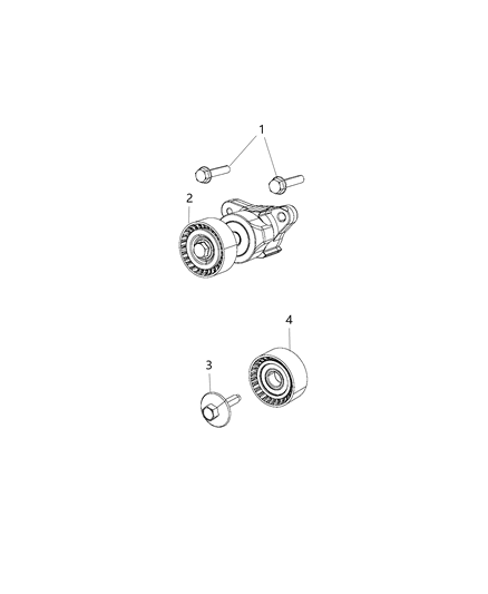 2019 Ram ProMaster City Pulley & Related Parts Diagram