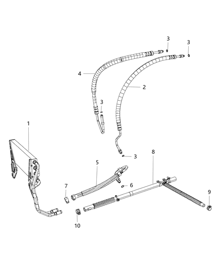 2018 Ram 3500 Power Steering Hoses Diagram