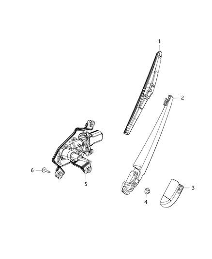 2017 Jeep Grand Cherokee Rear Wiper System Diagram