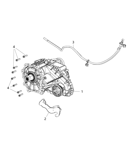 2021 Dodge Durango Transfer Case Assembly Diagram 1