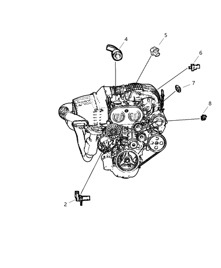 2004 Jeep Liberty Sensor - Engine Diagram