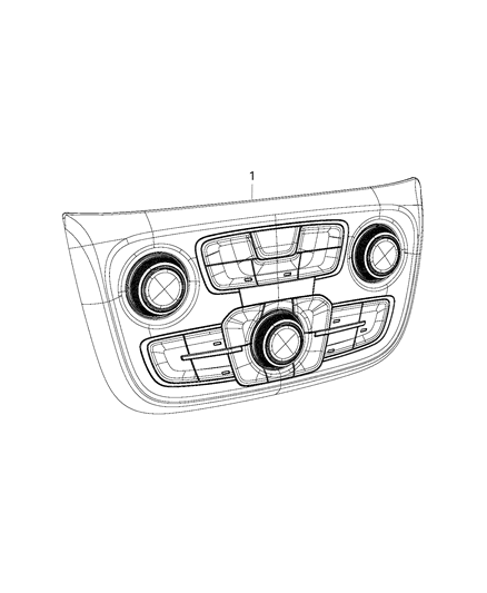 2020 Jeep Compass Switches - Heater & A/C Diagram