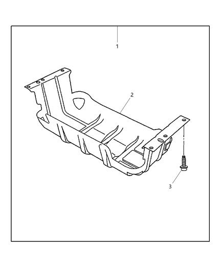 2005 Jeep Liberty Skid Plate - Fuel Tank Diagram