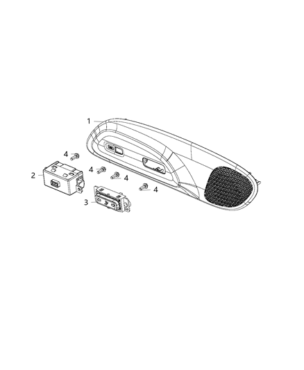 2020 Chrysler Voyager U Connect Media & Charging Center Diagram 4