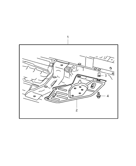 2007 Jeep Liberty Skid Plate - Transfer Case Diagram