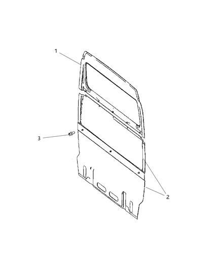 2008 Dodge Sprinter 3500 Rear Wall Panel Diagram