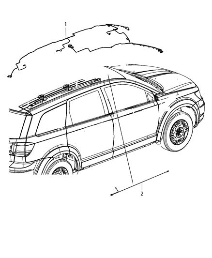 2015 Dodge Journey Wiring-Header Diagram for 68080176AE