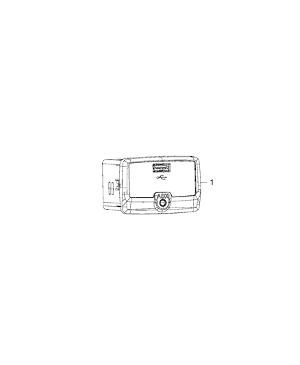 2019 Ram ProMaster City U Connect Media & Charging Center Diagram