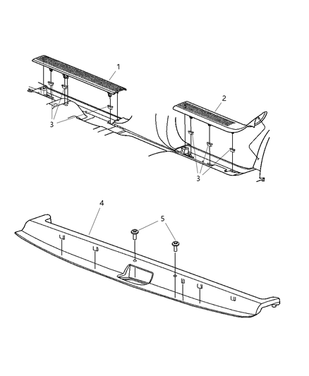 2006 Dodge Durango Molding-SCUFF Diagram for 5HN16BD5AF