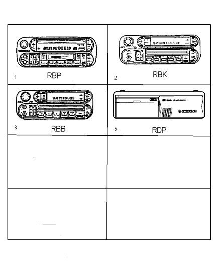 2004 Jeep Grand Cherokee Radio-AM/FM/CASSETTE With Cd Diagram for 5091606AC