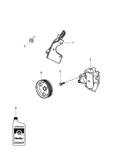 2010 Chrysler 300 Bracket-Power Steering Diagram for 4792831AA