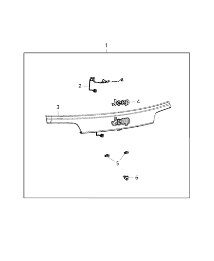 2015 Jeep Grand Cherokee Camera Diagram for 68137943AH