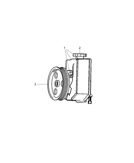 2003 Jeep Liberty Power Steering Pump Diagram for 52088710AB