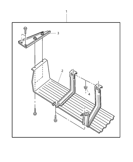 2004 Dodge Dakota Plate Package - Skid, Fuel Tank Diagram