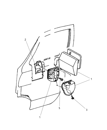 1997 Dodge Ram Wagon Screw-Self Piercing Diagram for 6034996