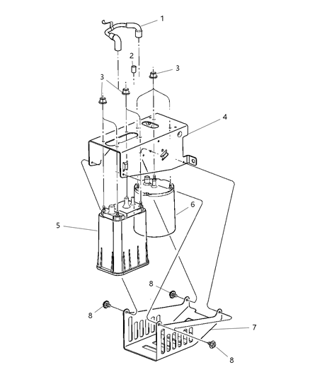 2002 Dodge Ram 1500 Vacuum Canister Diagram