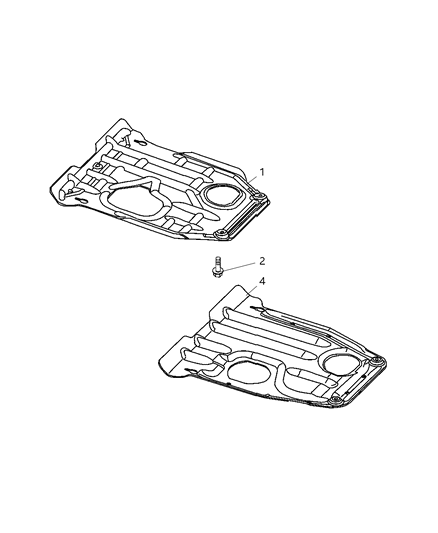 2006 Jeep Commander Skid Plate, Front Axle Diagram