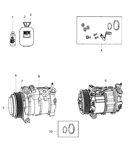 2019 Dodge Journey A/C Compressor Diagram