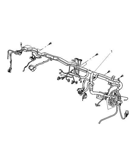 2002 Dodge Ram Van Wiring - Instrument Panel Diagram