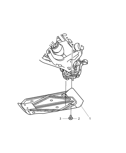 2003 Dodge Ram 1500 Plate-Front Diagram for 52020544AD