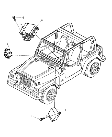 56041897AD - Genuine Mopar Module-Transmission Control