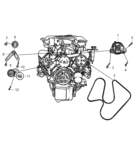 2002 Dodge Ram 1500 Screw-HEXAGON Head Diagram for 6504930AA