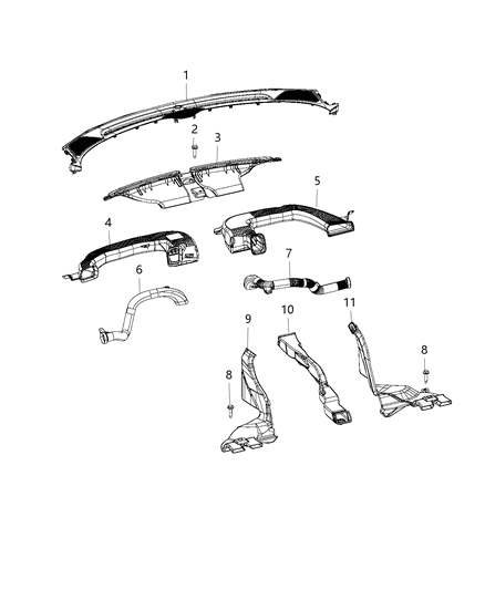 2020 Dodge Challenger Air Ducts Diagram