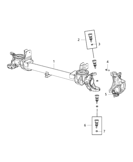 2016 Ram 3500 Housing-Axle Diagram for 68217031AB