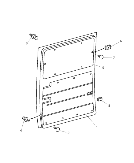 2005 Dodge Sprinter 2500 Sliding Door Trim Diagram