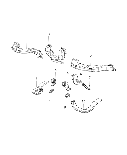 2020 Ram ProMaster City Air Ducts Diagram