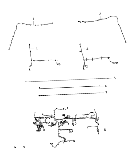 WIRING-INSTRUMENT PANEL Diagram for 68299968AC
