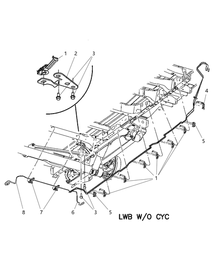 2006 Dodge Grand Caravan Lines - Chassis Diagram 2