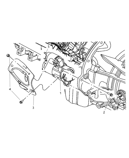 2010 Jeep Grand Cherokee Starter Motor Reman Diagram for R5030023AA