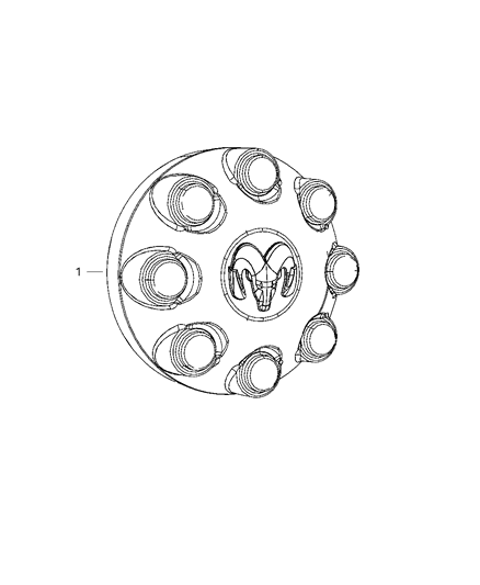 2011 Ram 2500 Wheel Covers & Center Caps Diagram